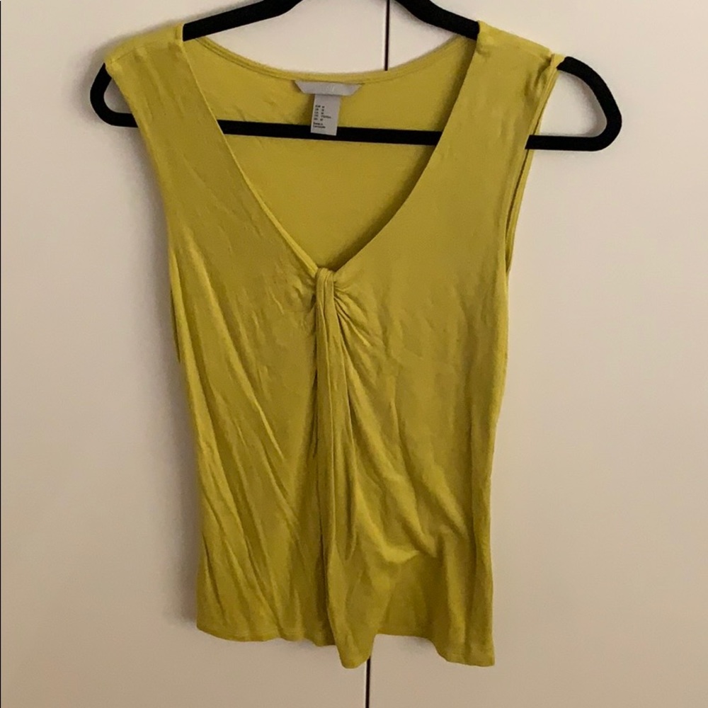 H&M yellow green top